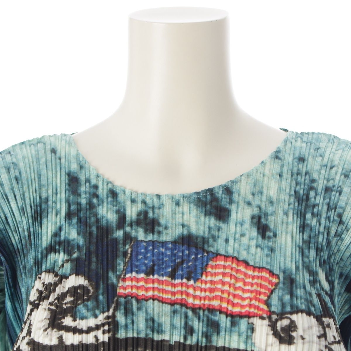 プリーツプリーズ 長袖シャツ カットソー L相当3 マルチカラー 総柄 ネオン プリーツプリーズ 長袖シャツ カットソー L相当3 マルチカラー 総柄