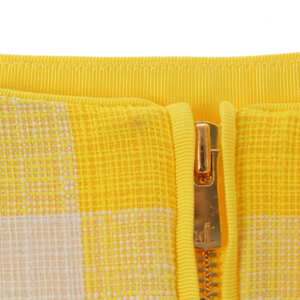 ドゥロワー 23SS コットン バックスリット ブロックチェック タイト