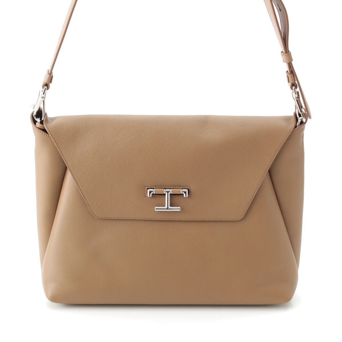 トッズ レザー ドキュメントホルダー ショルダーバッグ ベージュ