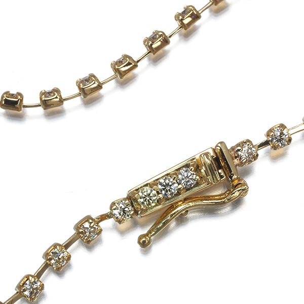ダイヤ ダイヤモンド 1.00ct ブレスレット K18YG #181967 - メルカリ