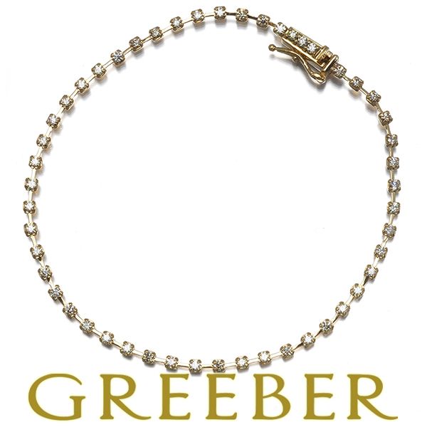 ダイヤ ダイヤモンド 1.00ct ブレスレット K18YG #181967 - メルカリ