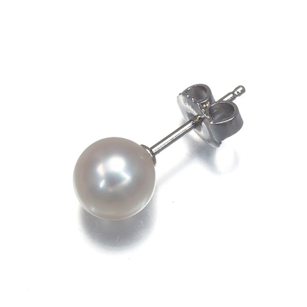 ミキモト ピアス パール 真珠 7.0mm 一粒 片耳 K18WG #183919 - メルカリ