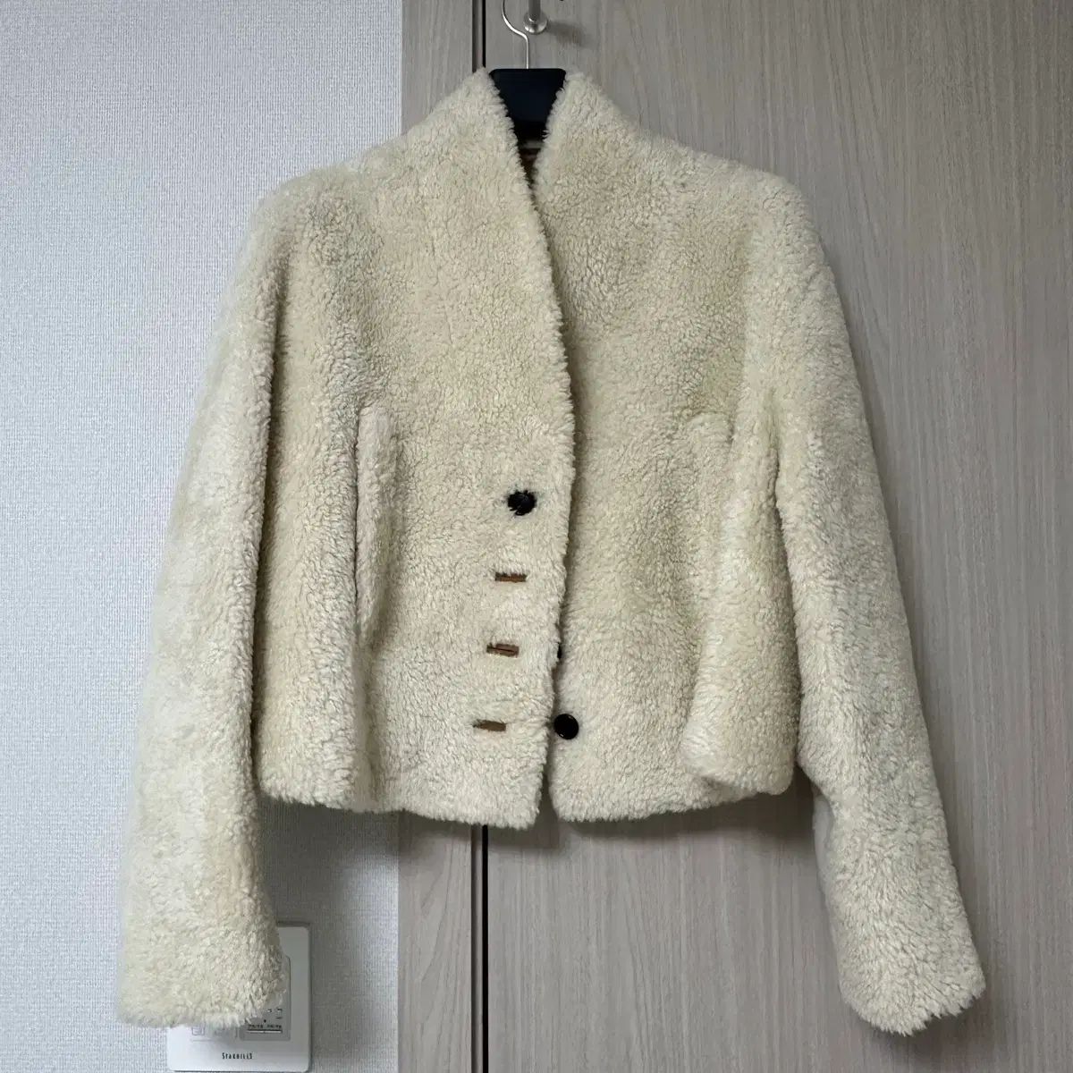 メゾンマレ シアリング クロップド ジャケット 36