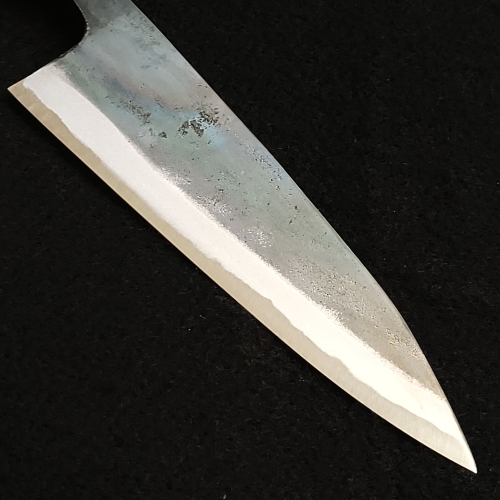 白紙1号 黒打 万能包丁 165㎜ G9386 栗柄 月光作 手作り 1点物 【公式