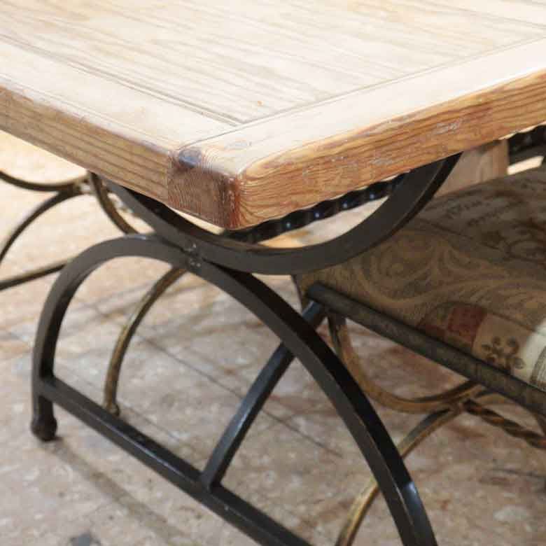 タイルトップ オールドパイン ダイニングテーブル ヴィンテージ 木製