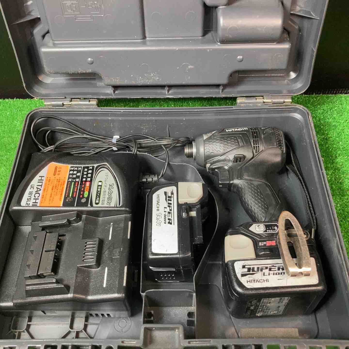 ハイコーキ HIKOKI 旧 日立工機 コードレスインパクトドライバー WH 14 DDL 2 LSCK B バッテリー 付き