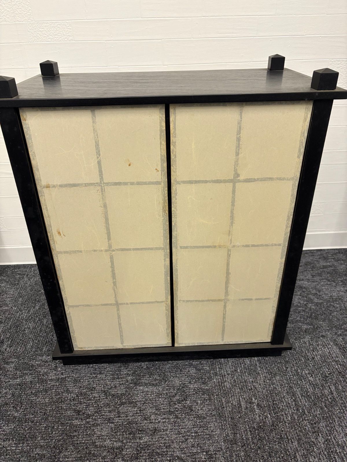 昭和レトロ 木製 茶箪笥 茶棚 ガラス戸 飾り棚 サイドボード 古家具