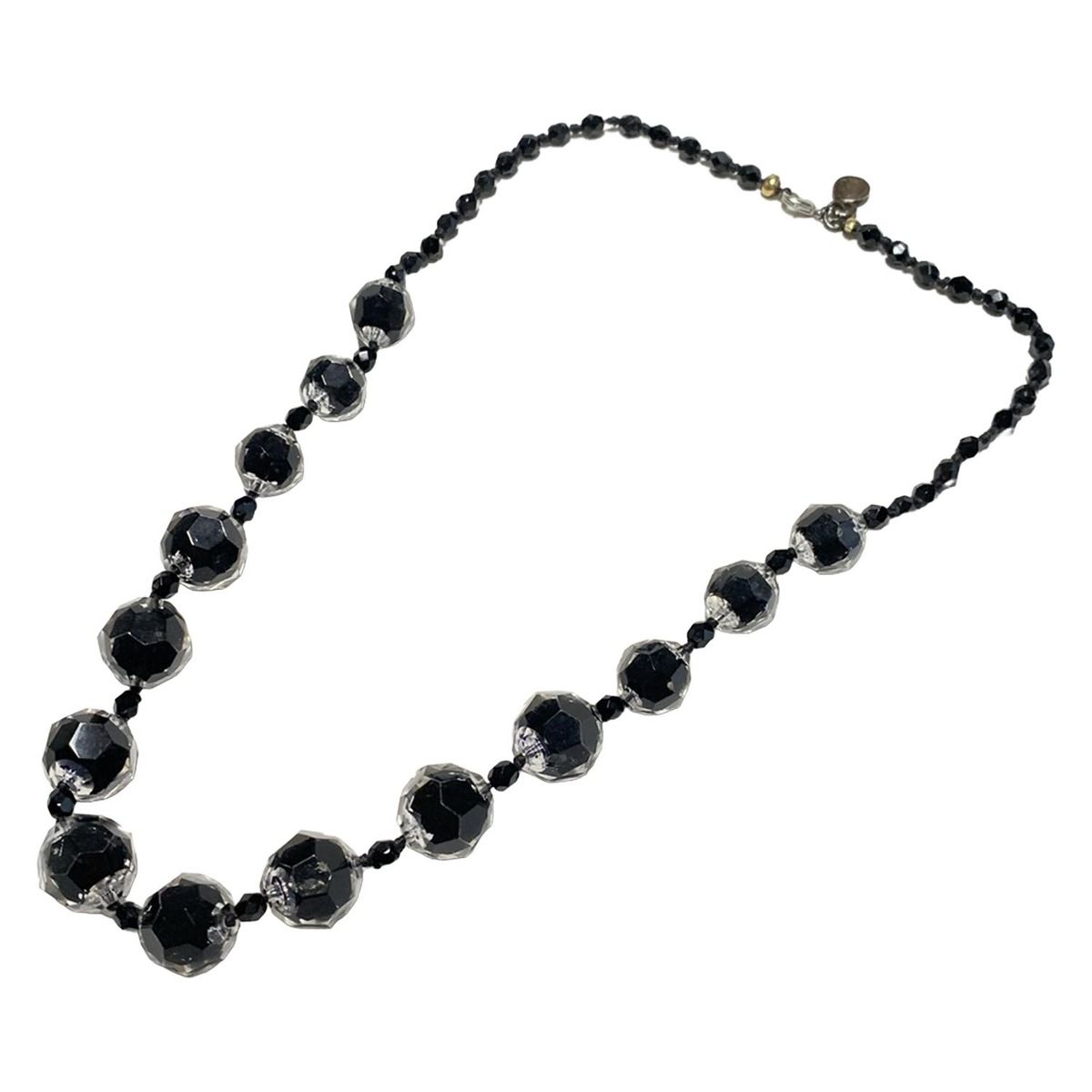 GIORGIOARMANI ジョルジオアルマーニ ネックレス - 黒×クリア