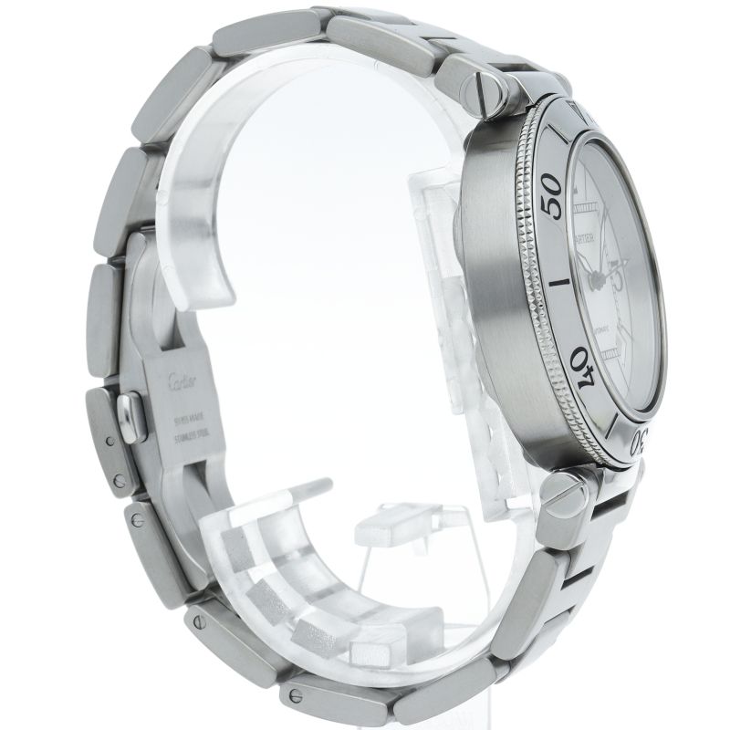  カルティエ パシャ シータイマー ウォッチ SS メンズ時計 シルバー 仕上げ済 その他 時計