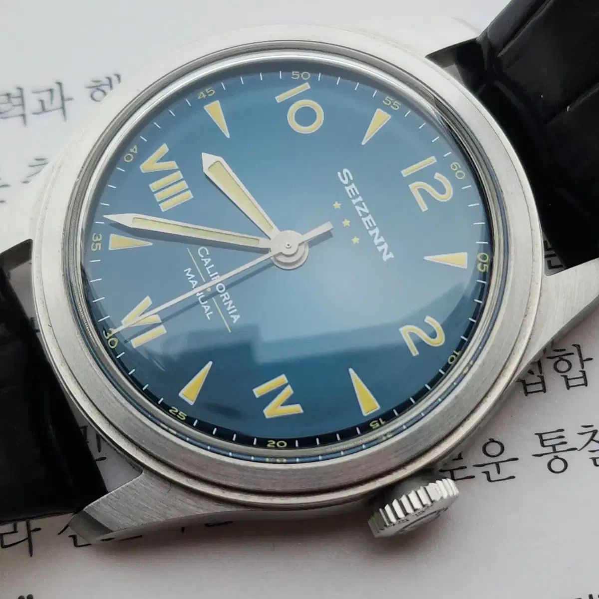  マイクロブランド MERKUR 手動 メンズ時計 自動巻き時計 腕時計(アナログ)