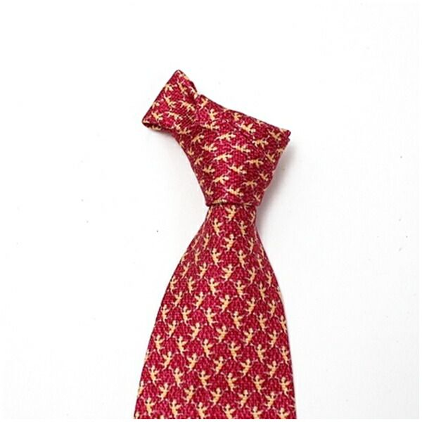 ブルガリ シルク ネクタイ セブンフォールド 中古 ABランク BVLGARI