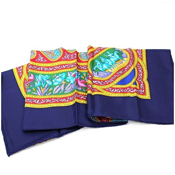 エルメス シルク スカーフ カレ90 未使用 QALAMDAN カラムダン - メルカリ