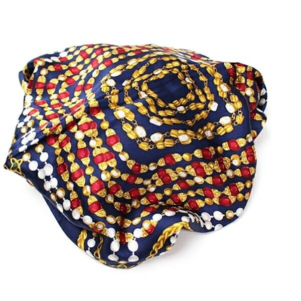 シャネル スカーフ ネイビー 宝石柄 中古 ABランク CHANEL - メルカリ