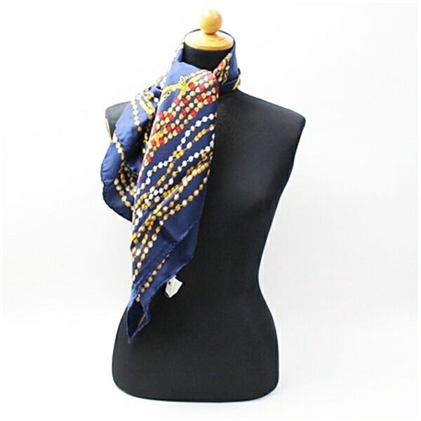 シャネル スカーフ ネイビー 宝石柄 中古 ABランク CHANEL - メルカリ