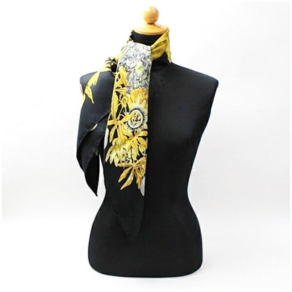 エルメス スカーフ カレ90 PASSIFLORES パッションフラワー 中古