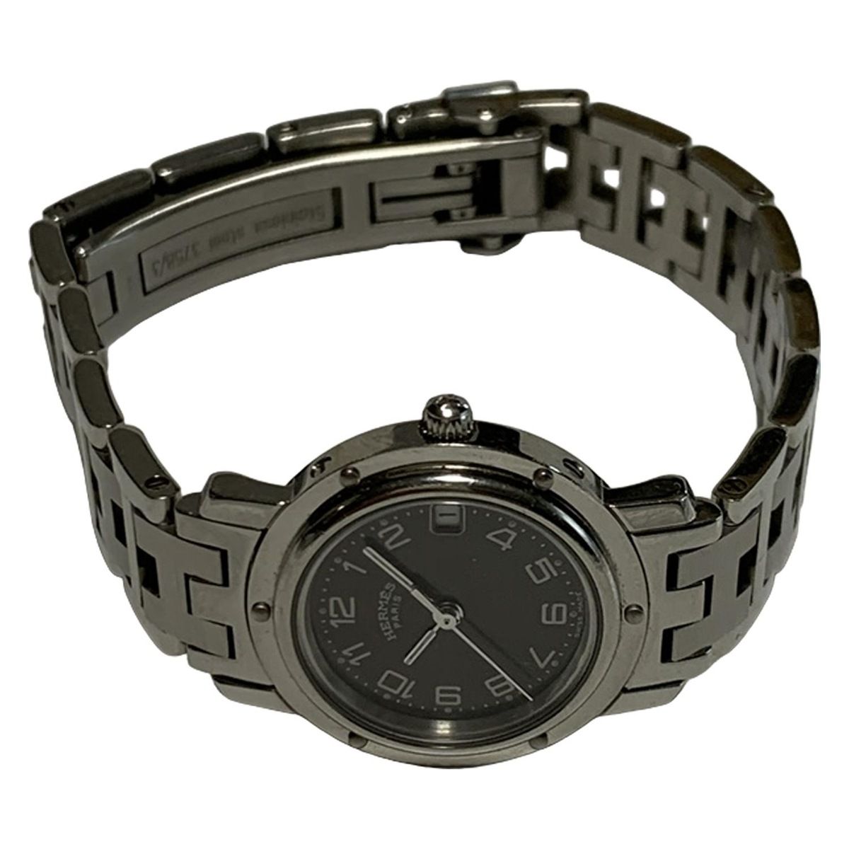 HERMES(エルメス) 腕時計 クリッパー CL4.210 レディース 黒 - メルカリ