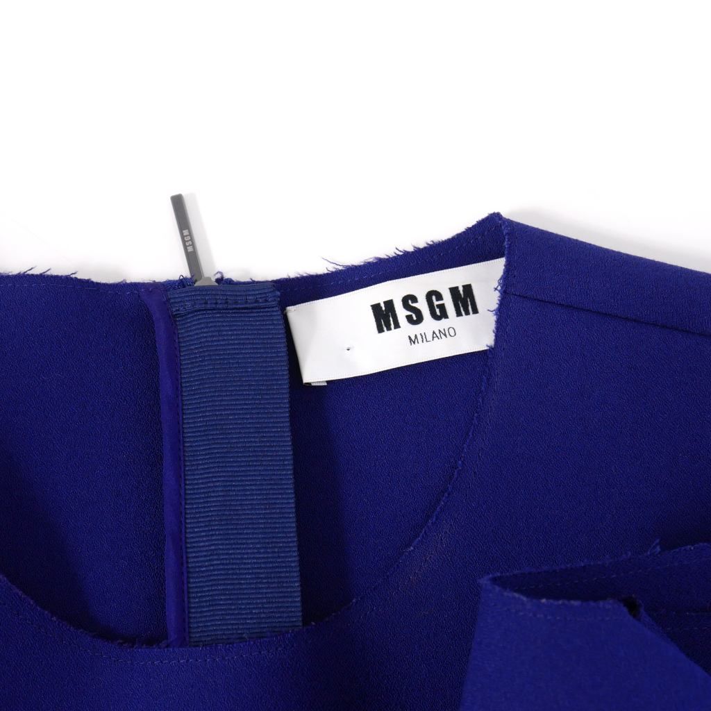 エムエスジーエム MSGM ノースリーブ フリルドレープ トップス