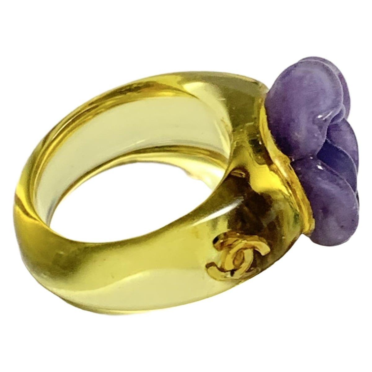 CHANEL(シャネル) リング - イエロー×パープル - メルカリ