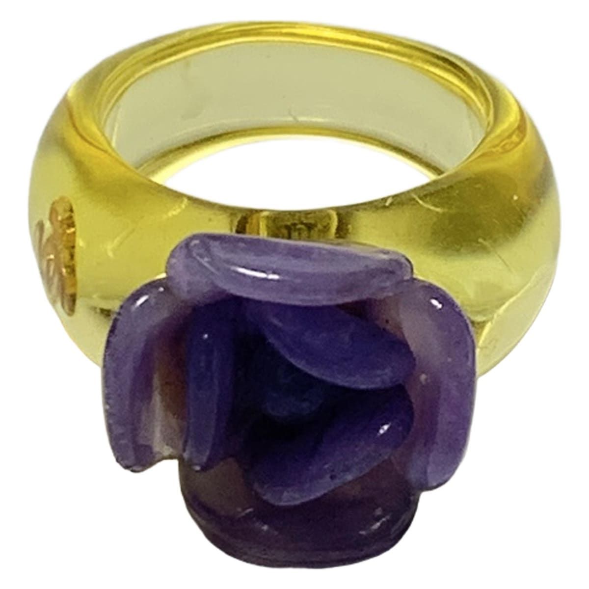 CHANEL(シャネル) リング - イエロー×パープル - メルカリ