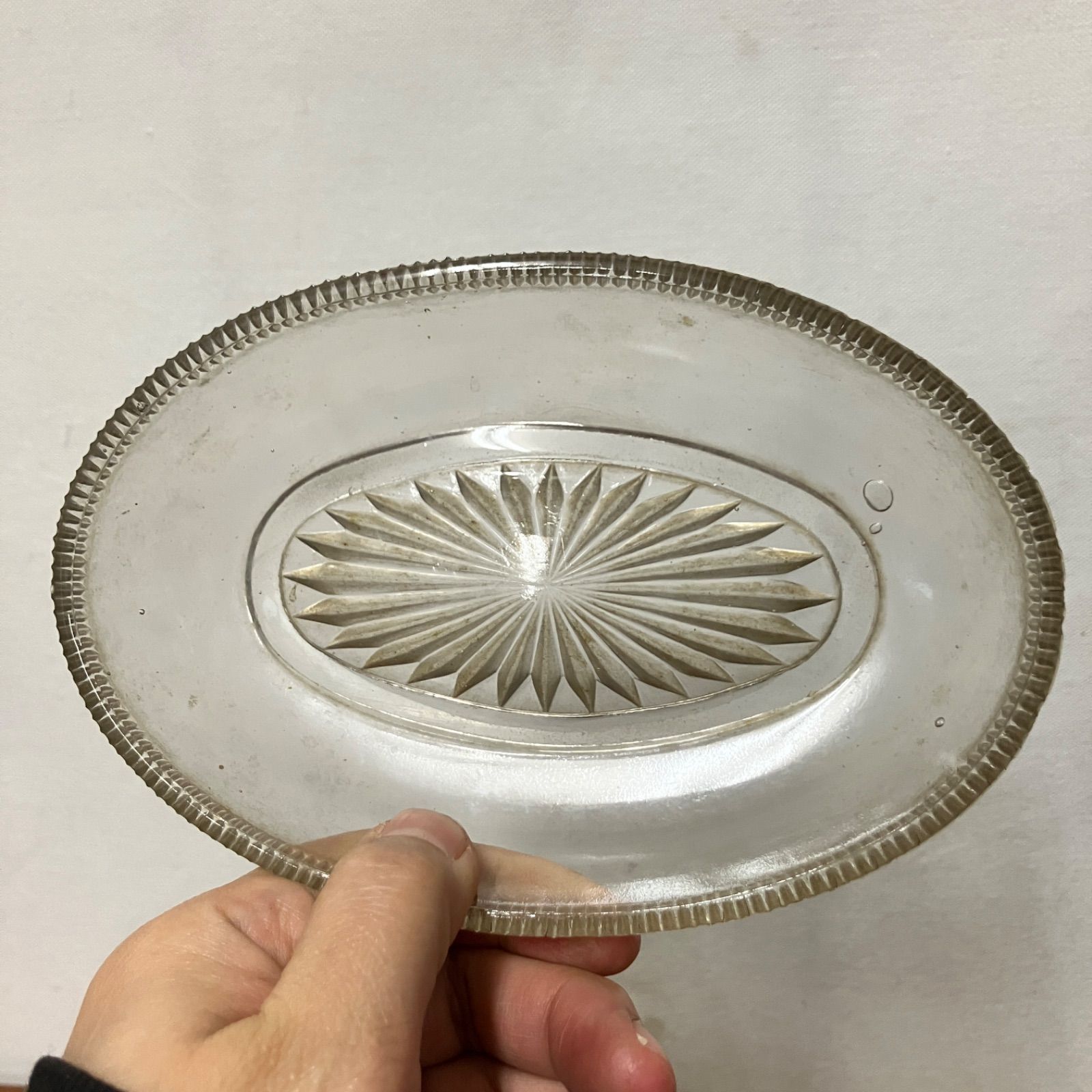 ウランガラス 11客　小皿 豆皿 レトロ　気泡 f030762e51dbc69e8838f5b7b192be