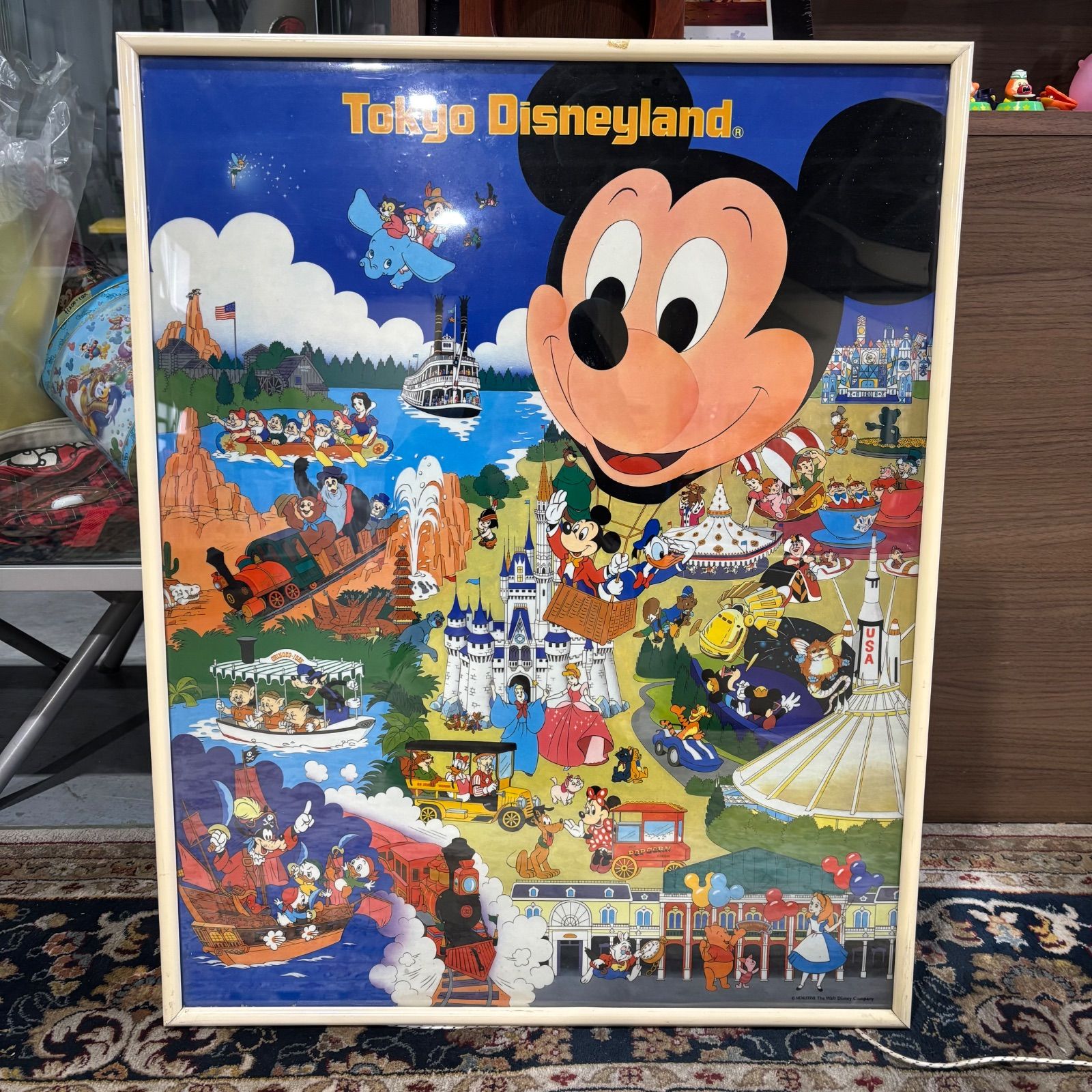東京ディズニーランド ポスター 88年～90年代物 昭和レトロ 希少/当時物】東京ディズニーランド Disney フィルム ヴィンテージ