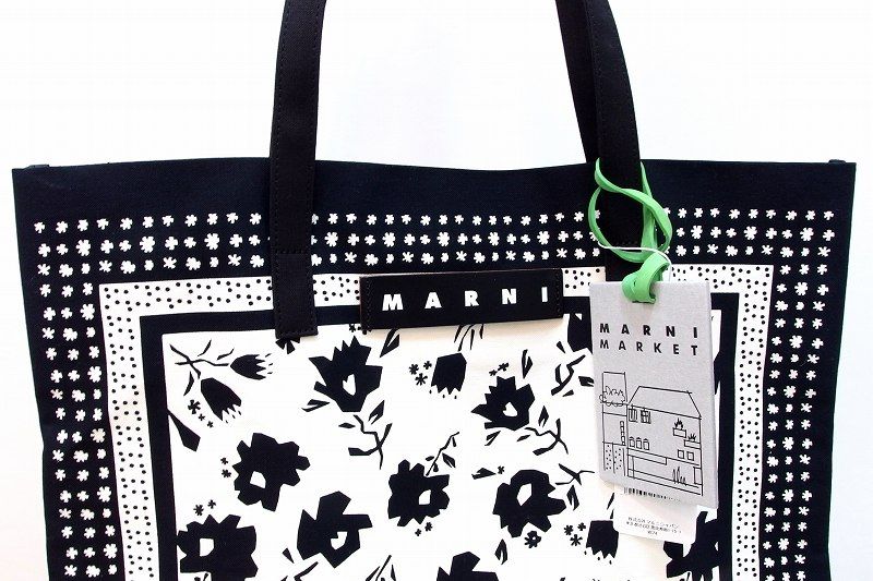 228846】MARNI FLOWER CAFE MARNI マルニ バンダナトート トートバッグ