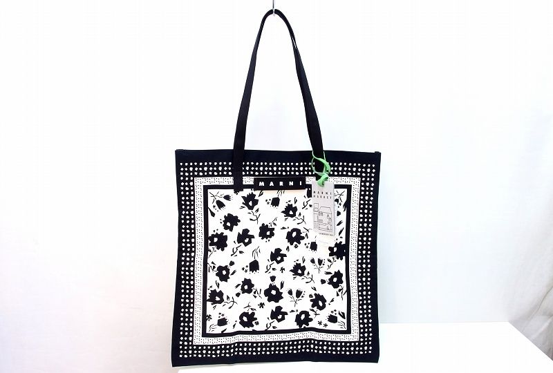 228846】MARNI FLOWER CAFE MARNI マルニ バンダナトート トートバッグ