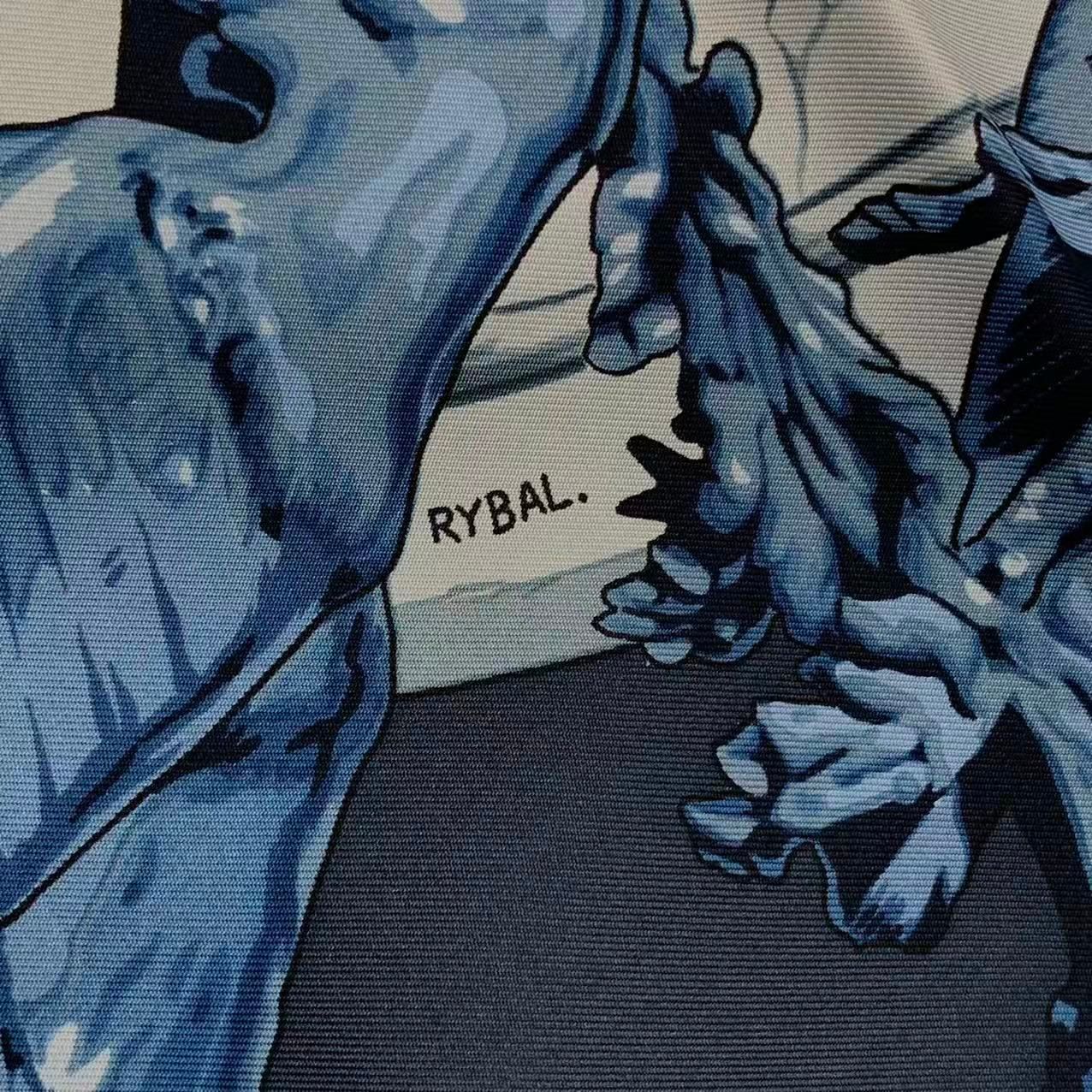 極美品 HERMES エルメス スカーフ シルク カレ90 バルトルディの泉