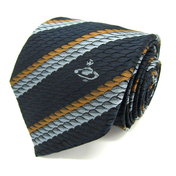 ヴィヴィアンウエストウッド ブランド ネクタイ オーブ柄 ストライプ柄