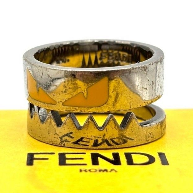 FENDI ◇バグズモンスター リング 指輪 Lサイズ　パラジウム　バグズアイ FENDI ◇バグズモンスター リング 指輪 Lサイズ パラジウム バグズアイ