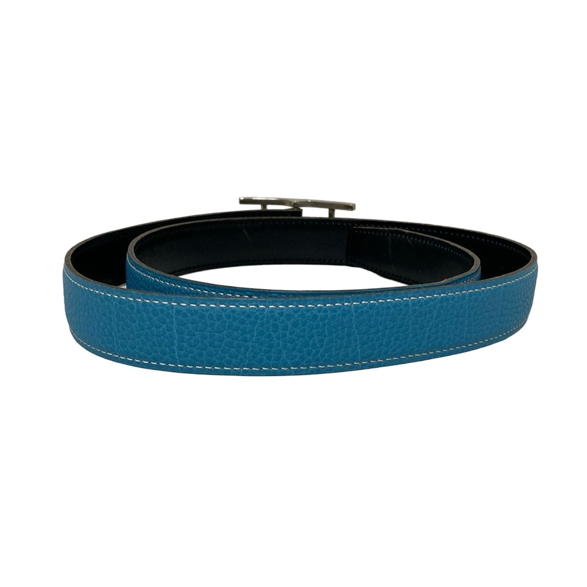 HERMES ライトブルー ベルト 90 HERMES ライトブルー ベルト 90