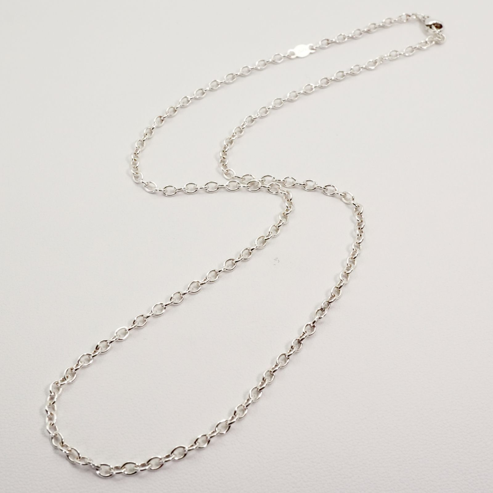 極美品45cmジョージジェンセン シルバー チェーン ネックレス/25-2694