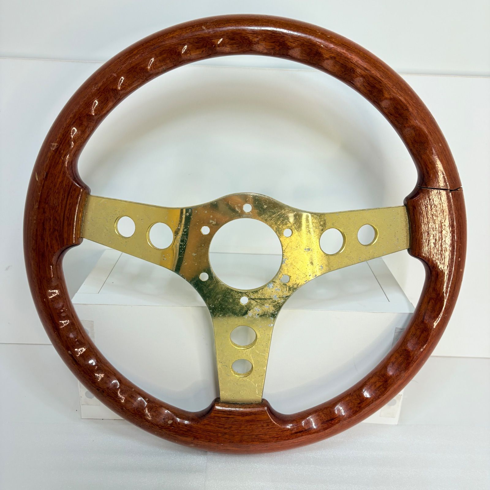 OBA 丸穴 35㎝ ウッドステアリング オバ 旧車 🥚 - メルカリ
