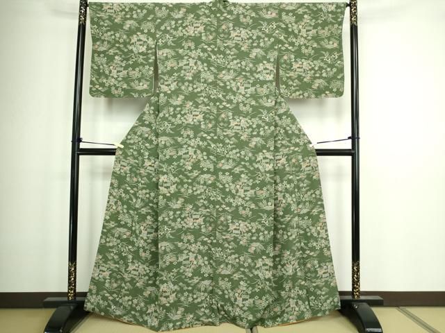 平和屋着物□上質な小紋 草花文 正絹 逸品 DABA9626sf - メルカリ