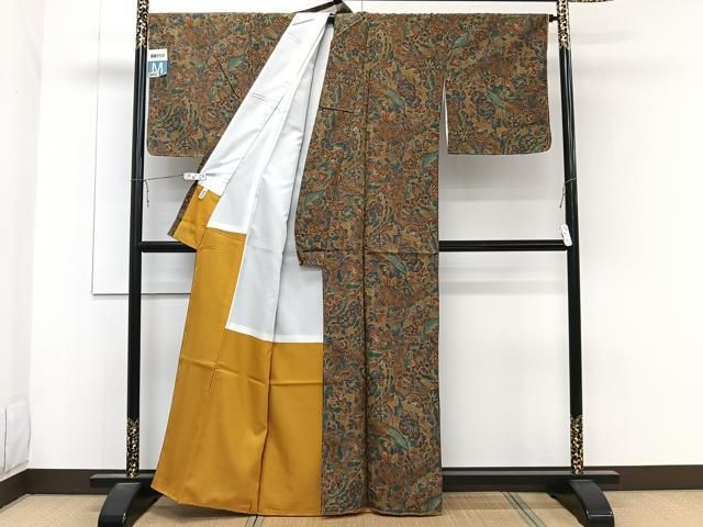 平和屋着物□小紋 更紗花文 洗える着物 未使用 CABB8559xi - メルカリ