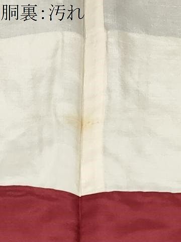 平和屋着物□上質な紬 井桁絣 間道 正絹 逸品 未使用 CAAZ5999ev