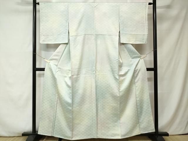 平和屋着物□上質な小紋 青海波文 暈し染め 正絹 逸品 CABA6834ev