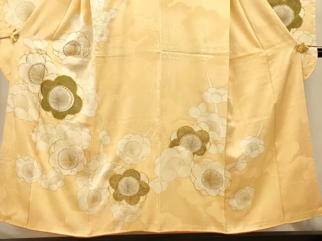 平和屋着物□豪華振袖 駒刺繍 枝梅文 金彩 正絹 逸品 AABE3911fw