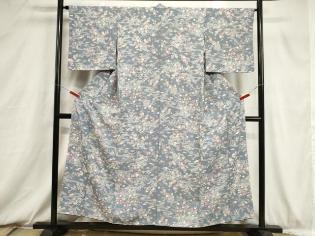 平和屋着物●上質な小紋　流水文　正絹　逸品　AABD6534ph 平和屋着物□上質な小紋 流水風景文 正絹 逸品 CABB7415dy - メルカリ