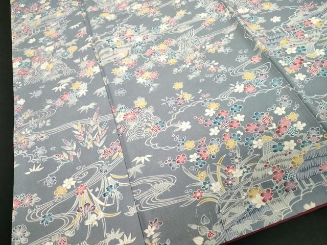 平和屋着物□上質な小紋 流水風景文 正絹 逸品 CABB7415dy - メルカリ