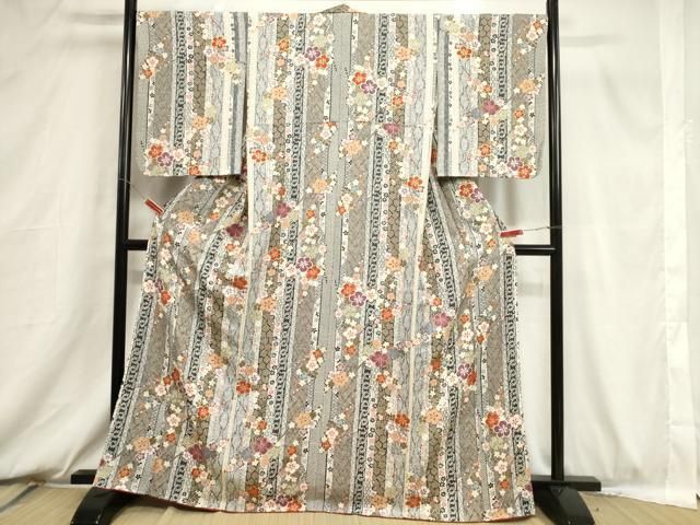 平和屋着物□上質な小紋 枝梅間道 金彩 正絹 逸品 CABB7422dy - メルカリ