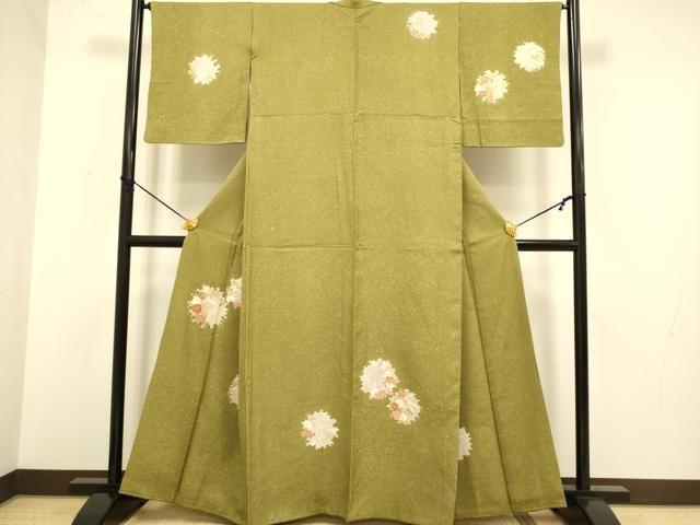 平和屋着物□訪問着 作家物 刺繍 草花文 金彩 正絹 逸品 DABA8616du