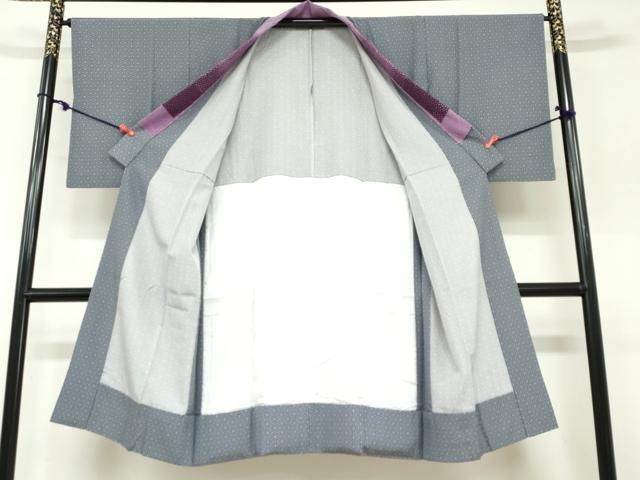 平和屋着物○長襦袢 無双仕立て 麻の葉文様 正絹 逸品 DABB0438ud