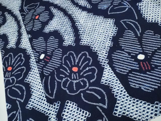 平和屋着物∴夏物 浴衣 有松鳴海絞り 枝椿 綿 逸品 CABB6652ng - メルカリ