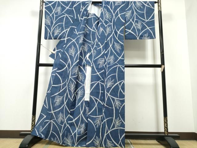 平和屋着物∴夏物 浴衣 草木文 綿 逸品 CABB6664ng - メルカリ