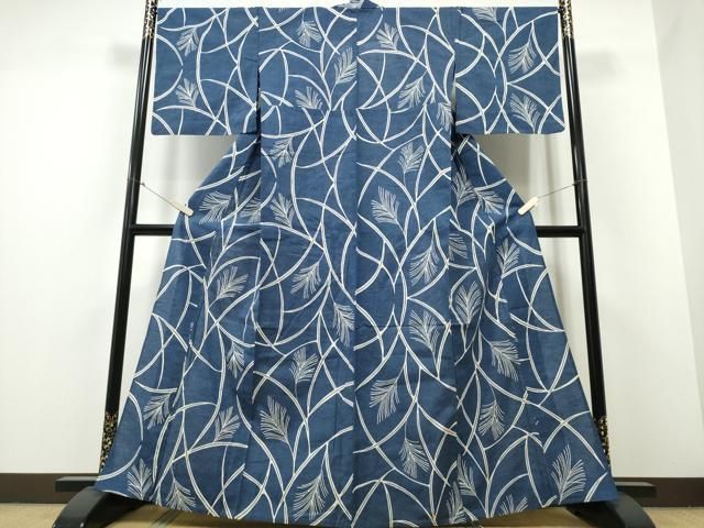 平和屋着物∴夏物 浴衣 草木文 綿 逸品 CABB6664ng - メルカリ