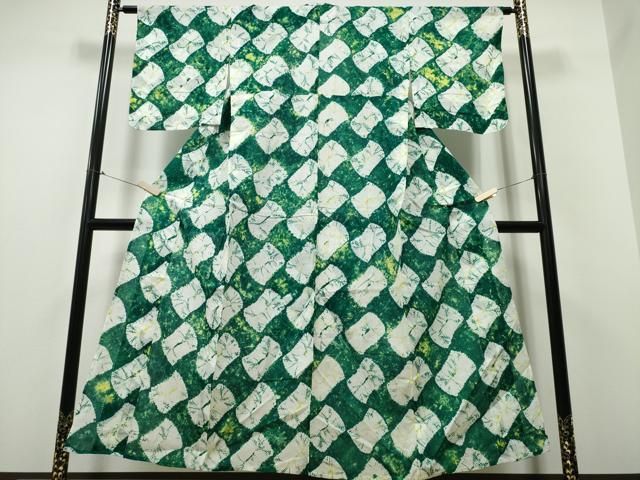 平和屋着物∴夏物　男性　訪問着　浴衣　有松鳴海絞り　天神講　綿　逸品　CABB6414ng 平和屋着物∴夏物 浴衣 有松鳴海絞り 吉祥文 綿 逸品 未使用