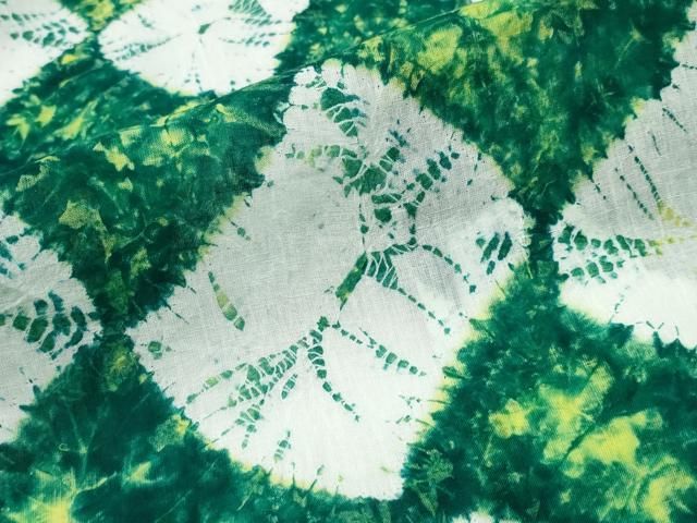 平和屋着物∴夏物 浴衣 有松鳴海絞り 吉祥文 綿 逸品 未使用