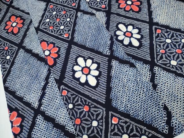 有松鳴海絞り 花菱文