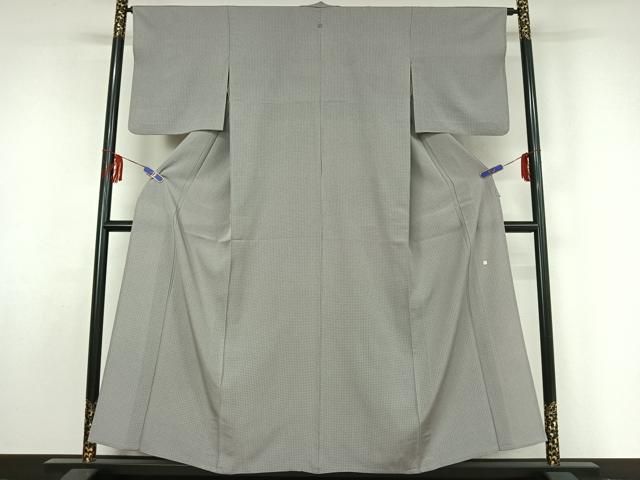 平和屋着物▽伝統工芸師 服部光擴 江戸小紋 単衣 角通し 正絹 逸品